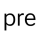 PRE logo