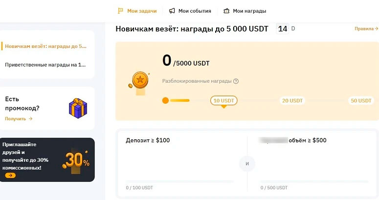 Бонусный центр Bybit