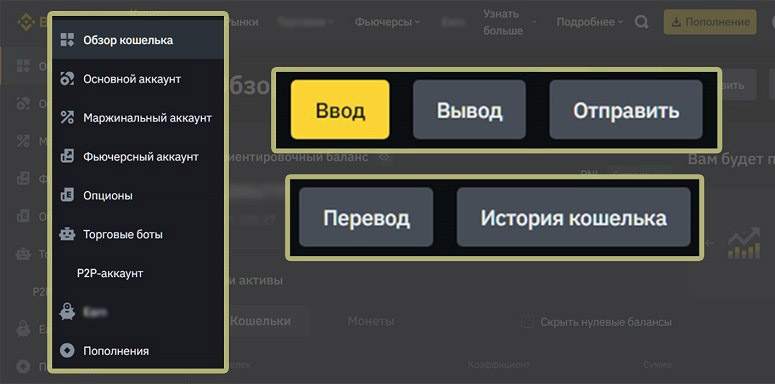 Интерфейс площадки