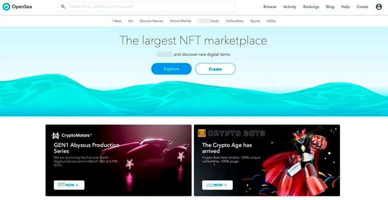 Платформа для торговли NFT