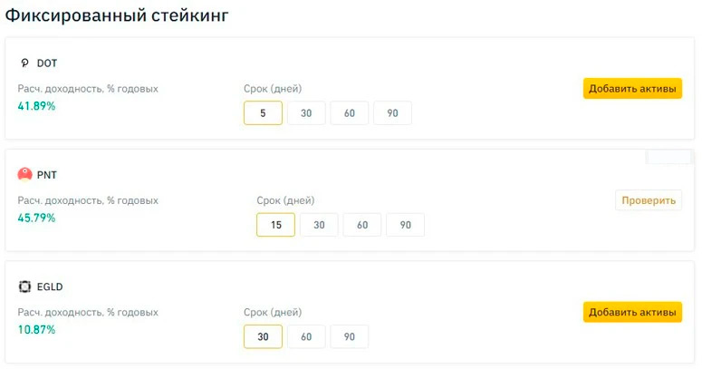 Ставки на Бинанс