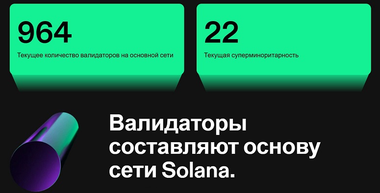 Окно валидаторов на Solana