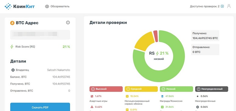 Аккаунт на платформе