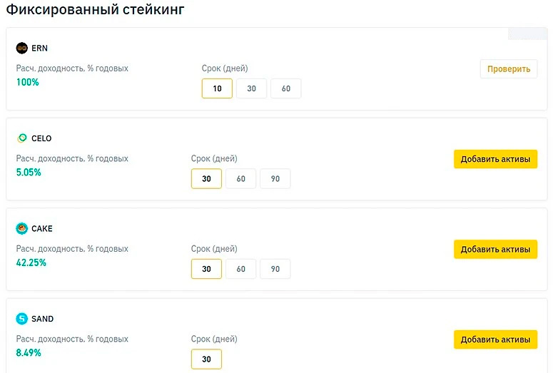 Выбрать актив можно по максимальной годовой доходности