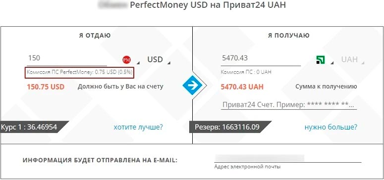 Оформление ордера