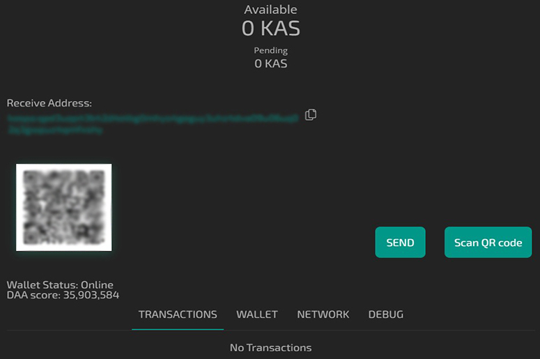 Криптокошелек Kaspa