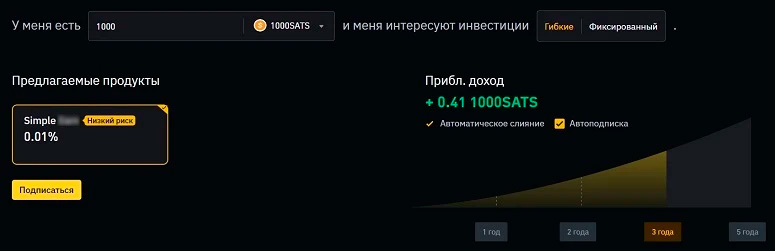 Финансовый продукт Бинанс