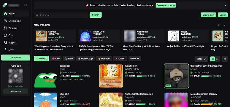 Главная страница платформы