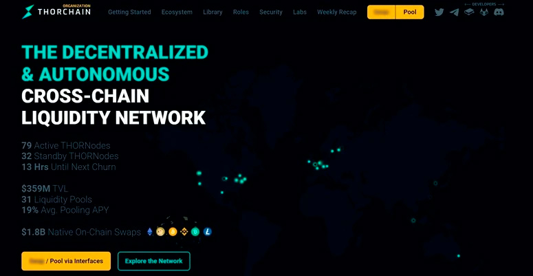 Сайт блокчейн-проекта