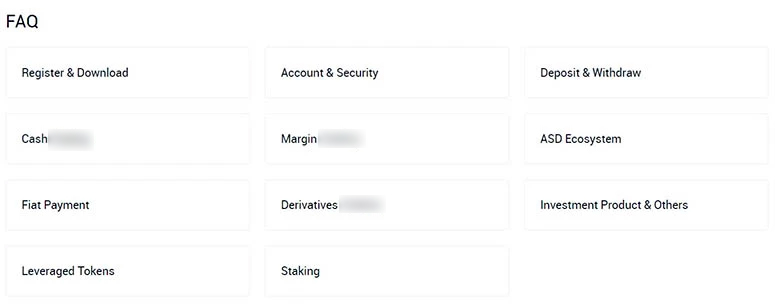 Разделы FAQ