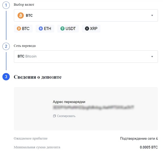 Депозит на бирже