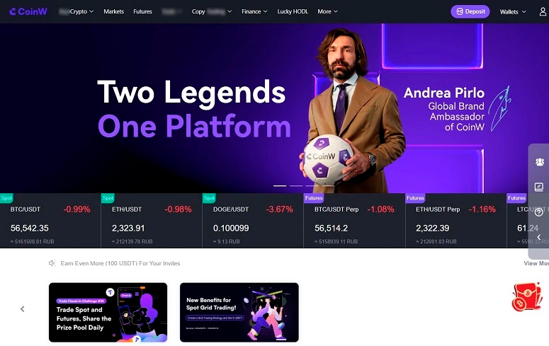 Площадка CoinW