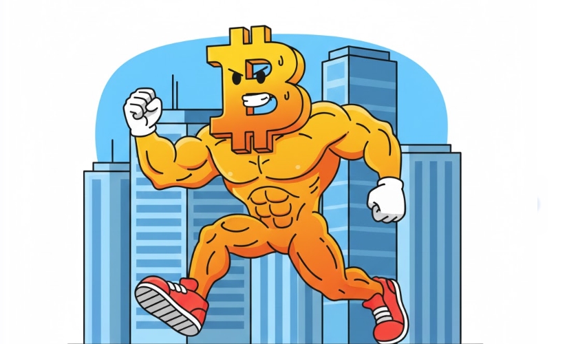 BTC бежит