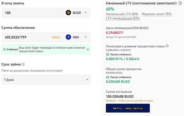 Площадка кредитования Binance