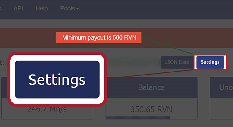 Кнопка настроек (Settings)