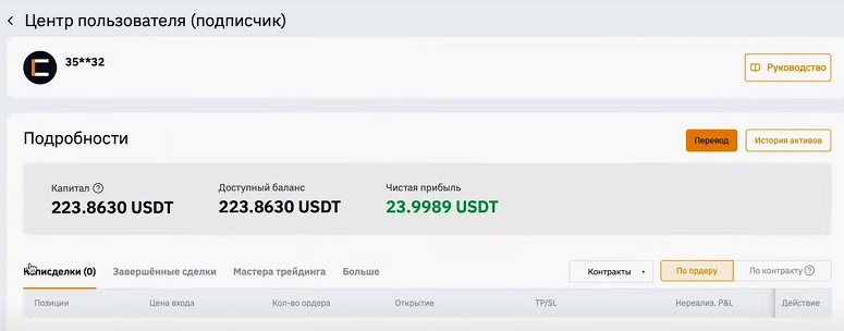 Профиль подписчика