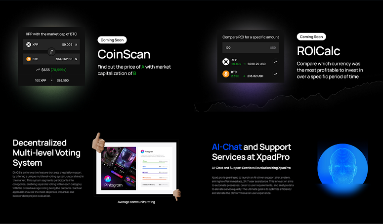 Описание сервисов на платформе Xpad