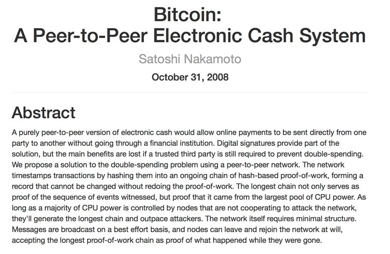 White paper bitcoin