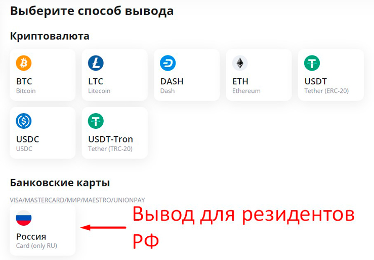 Вывод средств